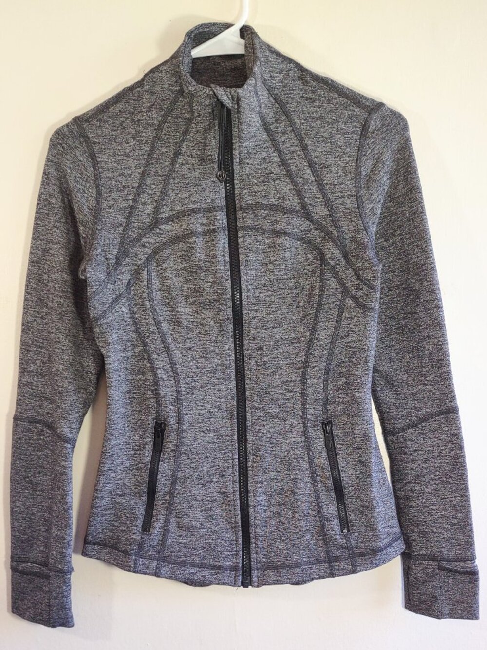 Lululemon Define Jacket Size 6 Full Zip Dark Grey/Heathered Black Athletic - Picture 5 of 12